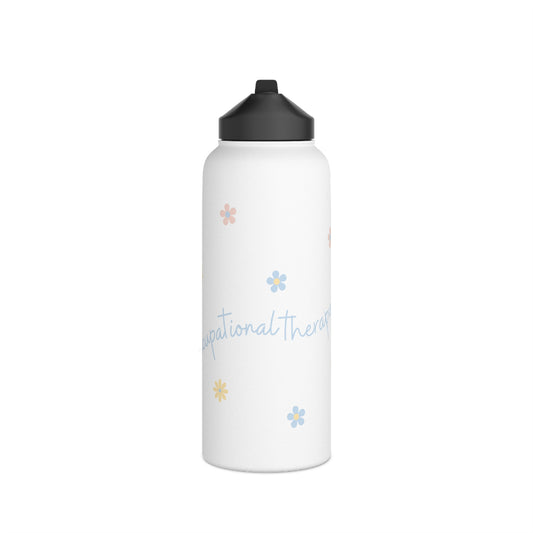 Floral Occupational Therapy Stainless Steel Water Bottle