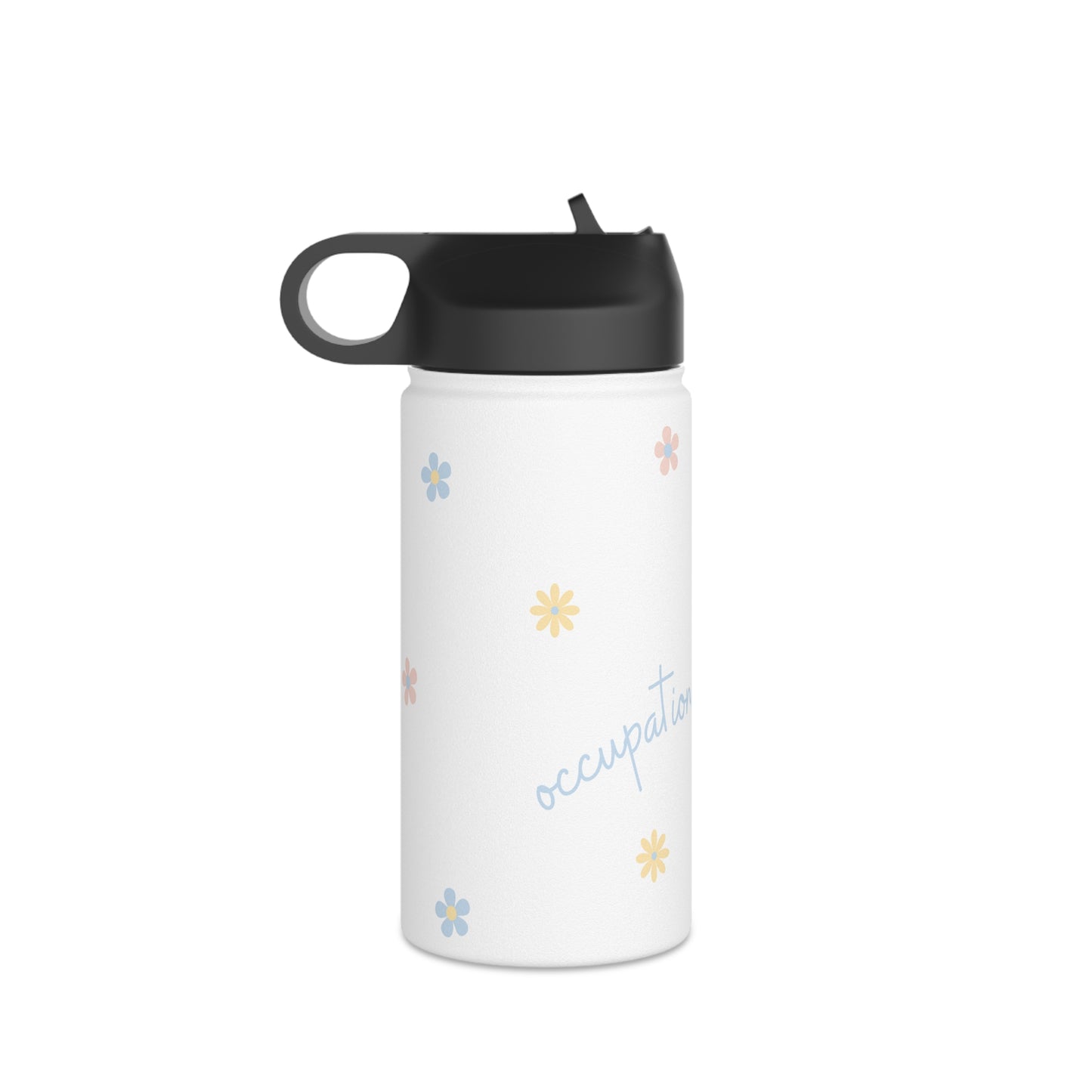Floral Occupational Therapy Stainless Steel Water Bottle