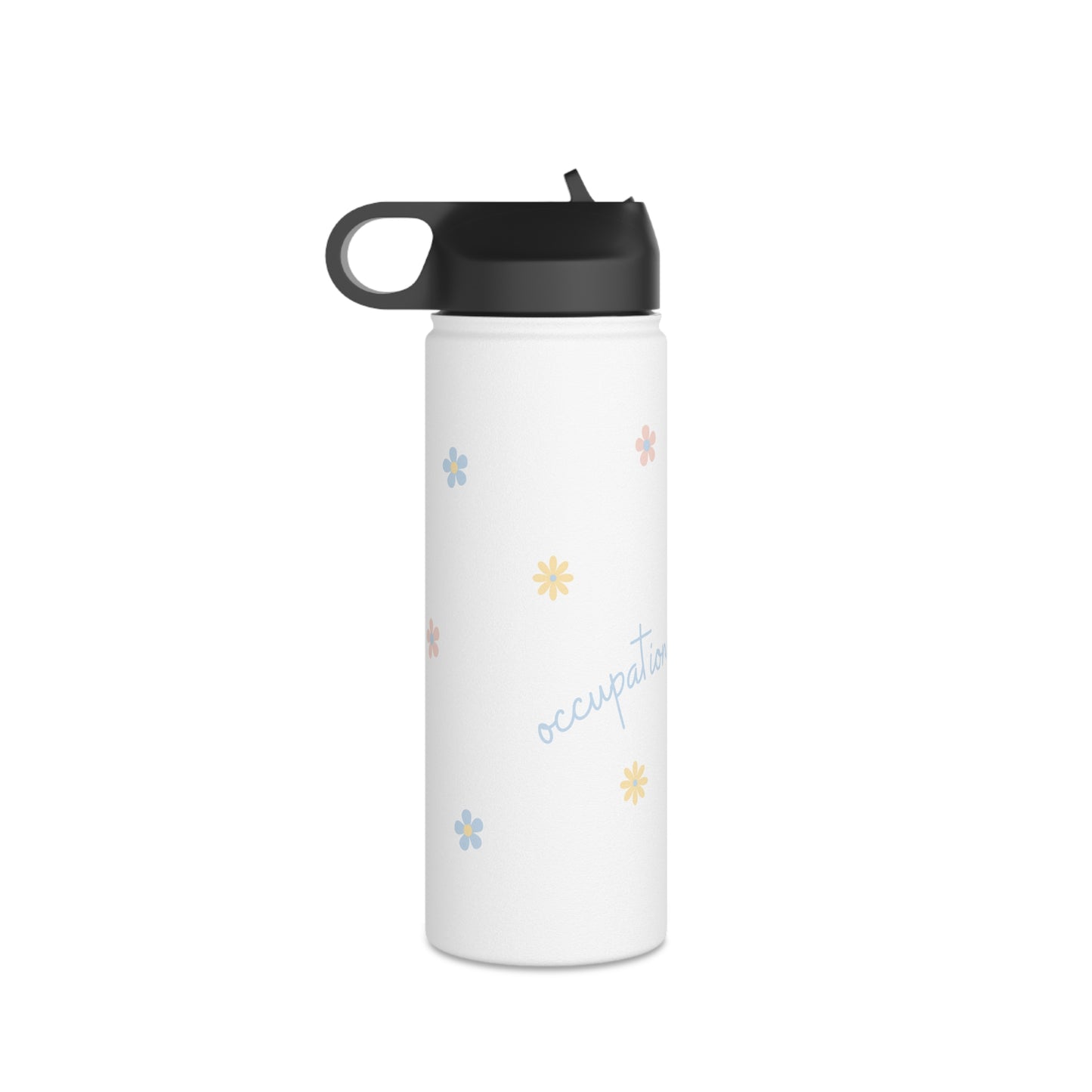 Floral Occupational Therapy Stainless Steel Water Bottle
