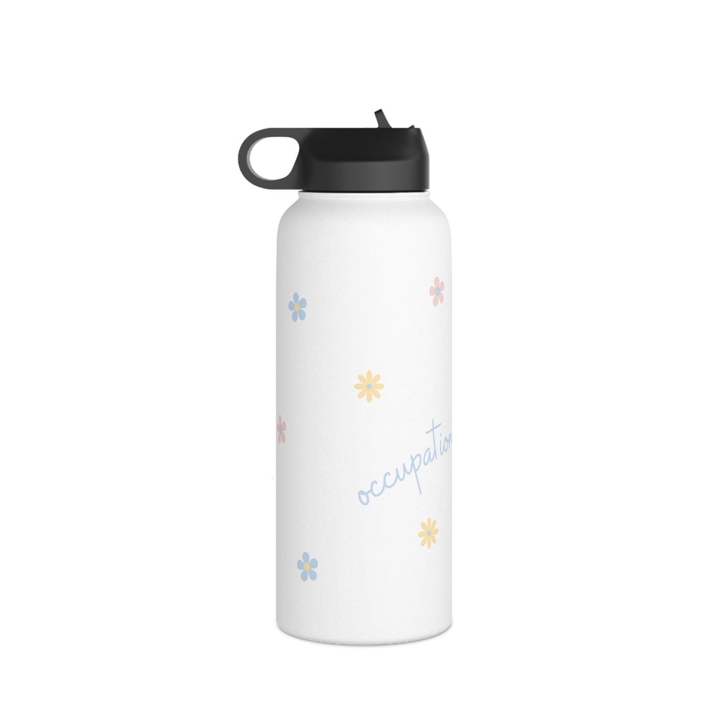 Floral Occupational Therapy Stainless Steel Water Bottle